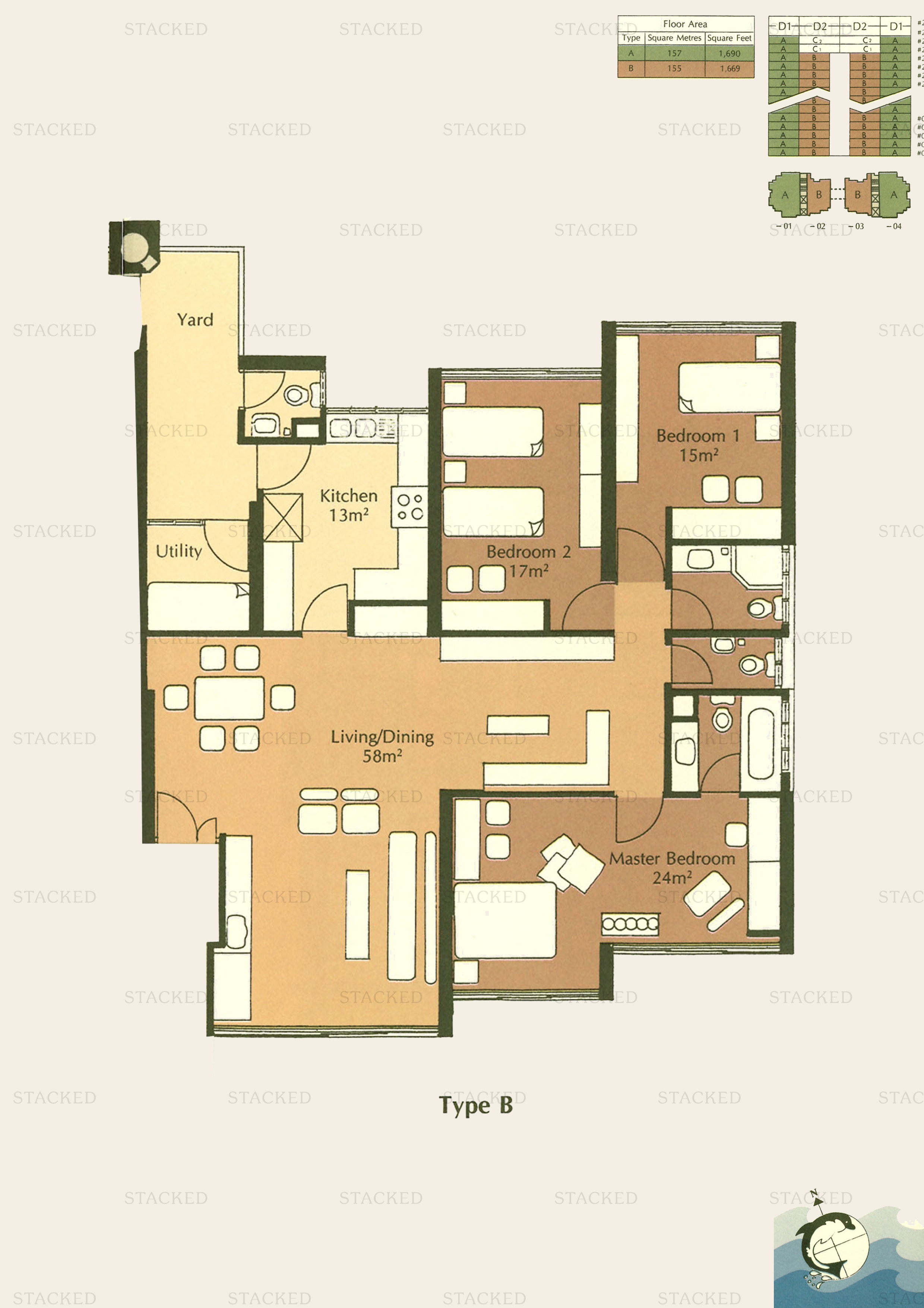Stacked homes Amber Point Singapore Condo Floor Plans, Images And